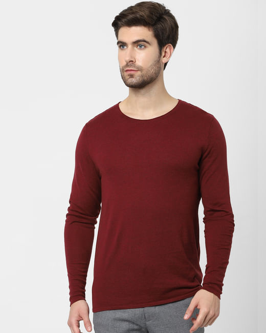 Red Organic Cotton Pullover 