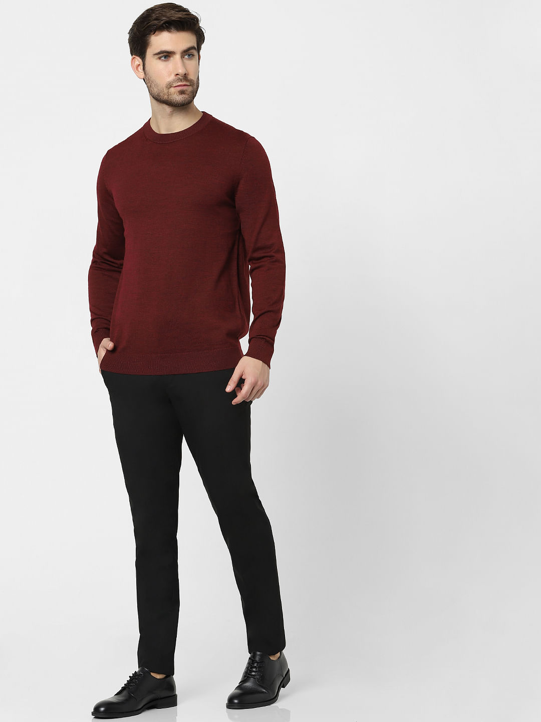 Burgundy pullover hotsell