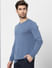 Blue Cotton Pullover
