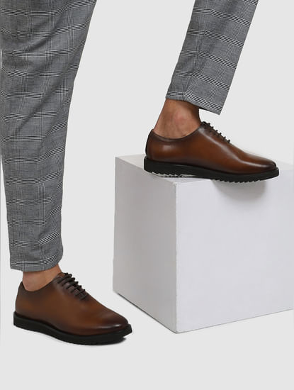 Brown Leather Formal Shoes