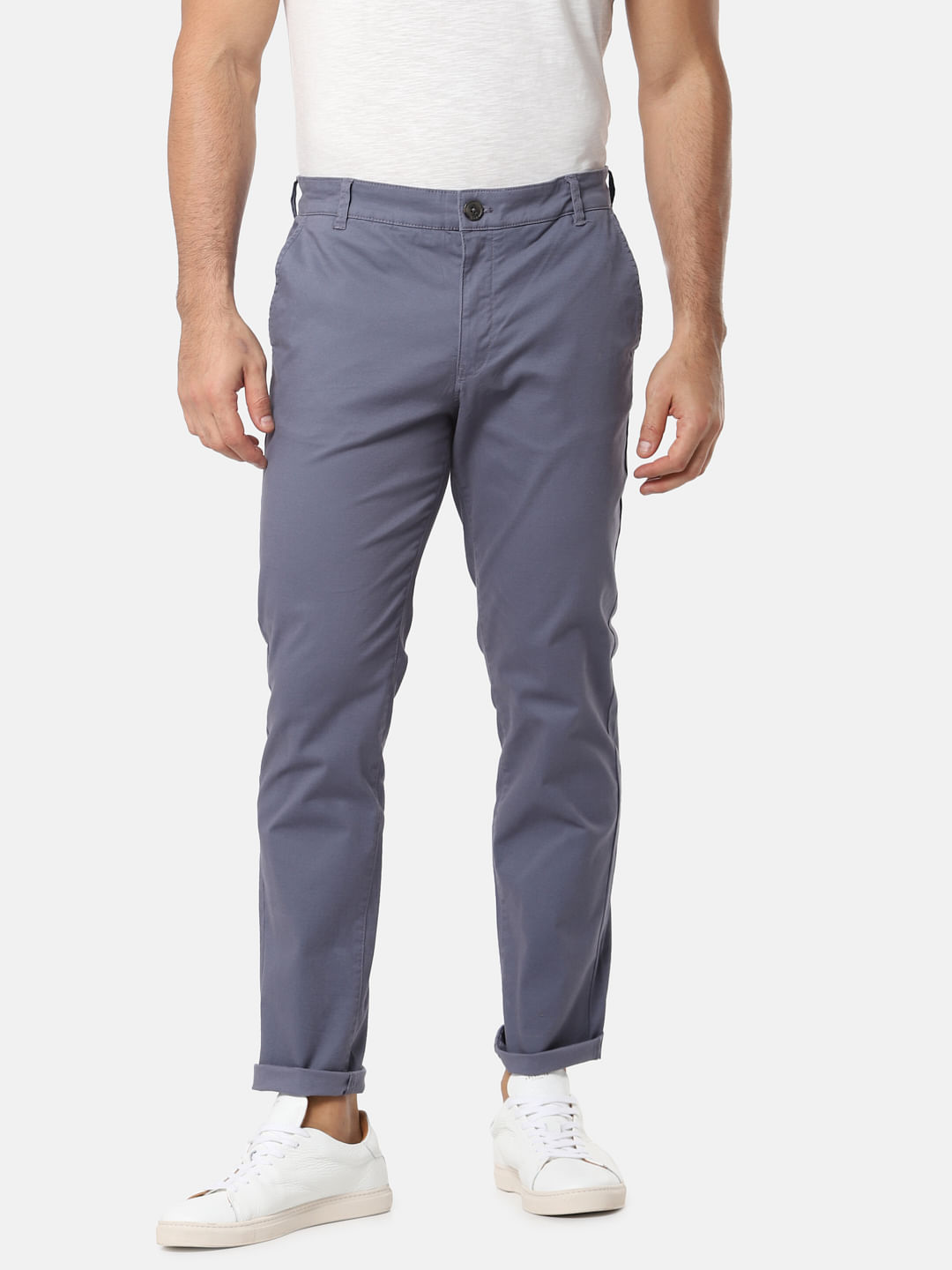Offline Premium Chinos Slim Fit Men Dark Blue Trousers - Buy Dark Blue  Offline Premium Chinos Slim Fit Men Dark Blue Trousers Online at Best  Prices in India | Flipkart.com
