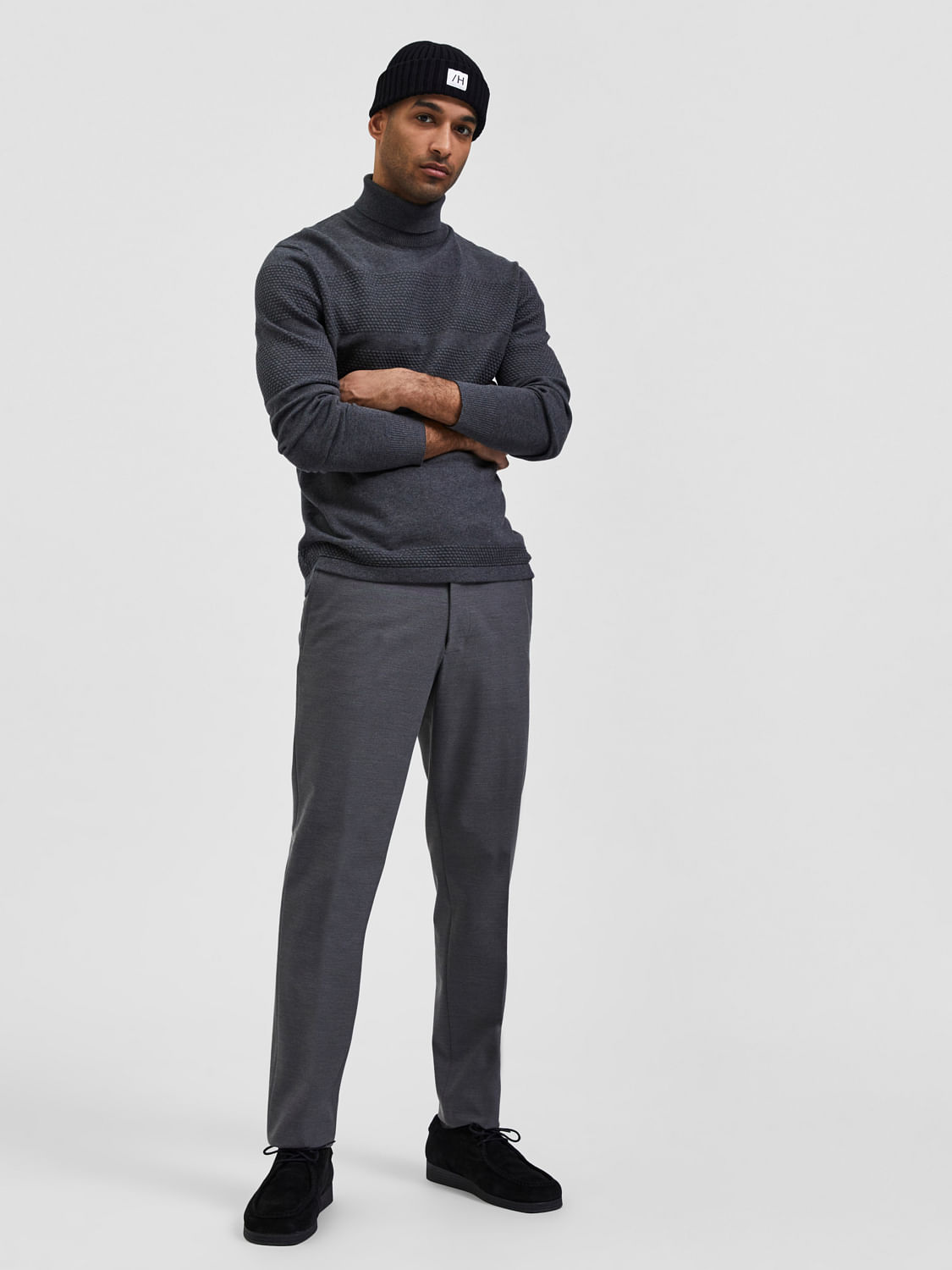 Dunnes Stores | Grey Regular Fit Active Waist Trousers