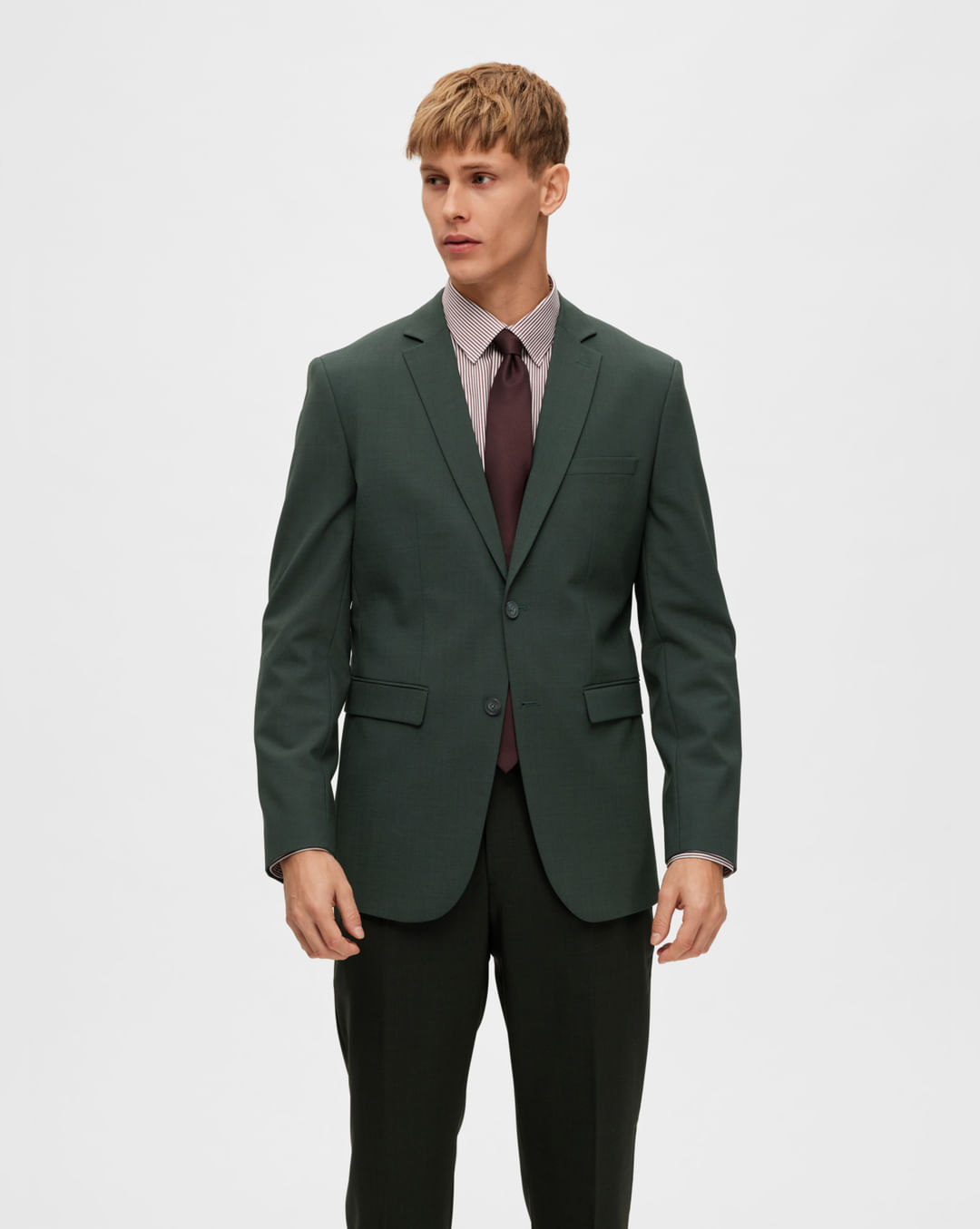 Buy Green Double Button Formal Blazer for Men Online at Selected Homme ...
