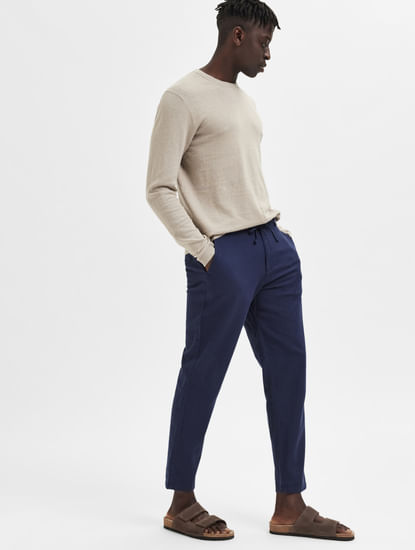 Men Chino at |194862204 Buy Pants for HOMME SELECTED Blue
