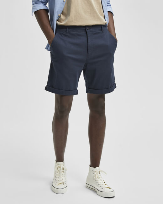 Blue Chino Shorts