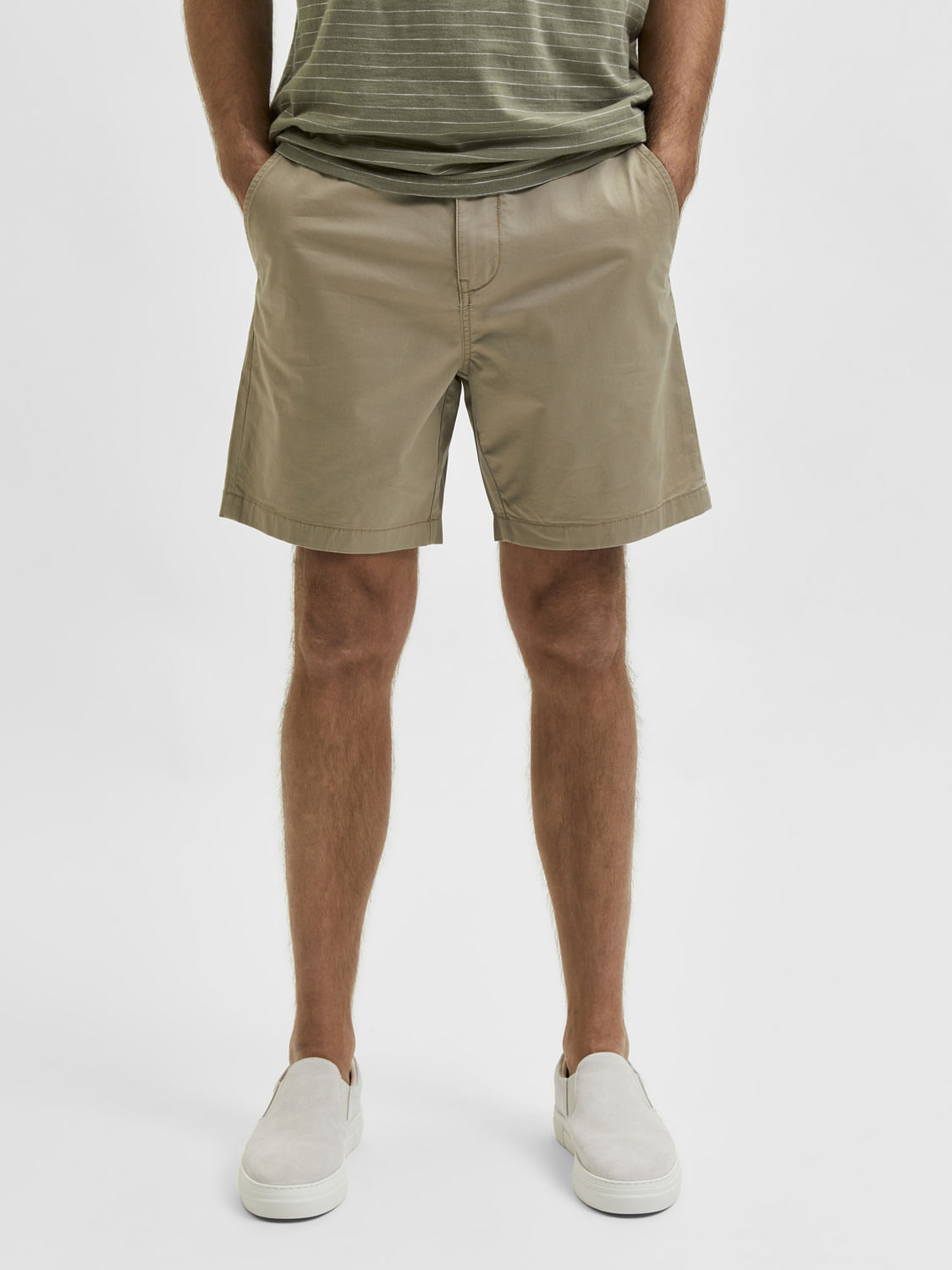 Buy Beige Chino Shorts for Men at SELECTED HOMME 129594601