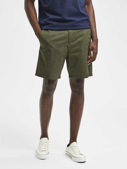Green Chino Shorts