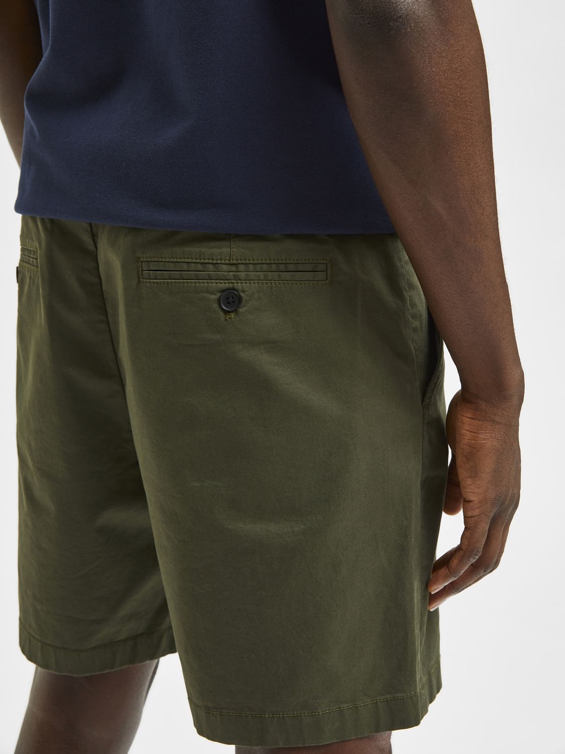 Dark green hot sale chino shorts