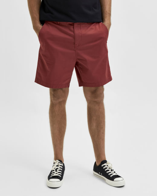 Red Chino Shorts