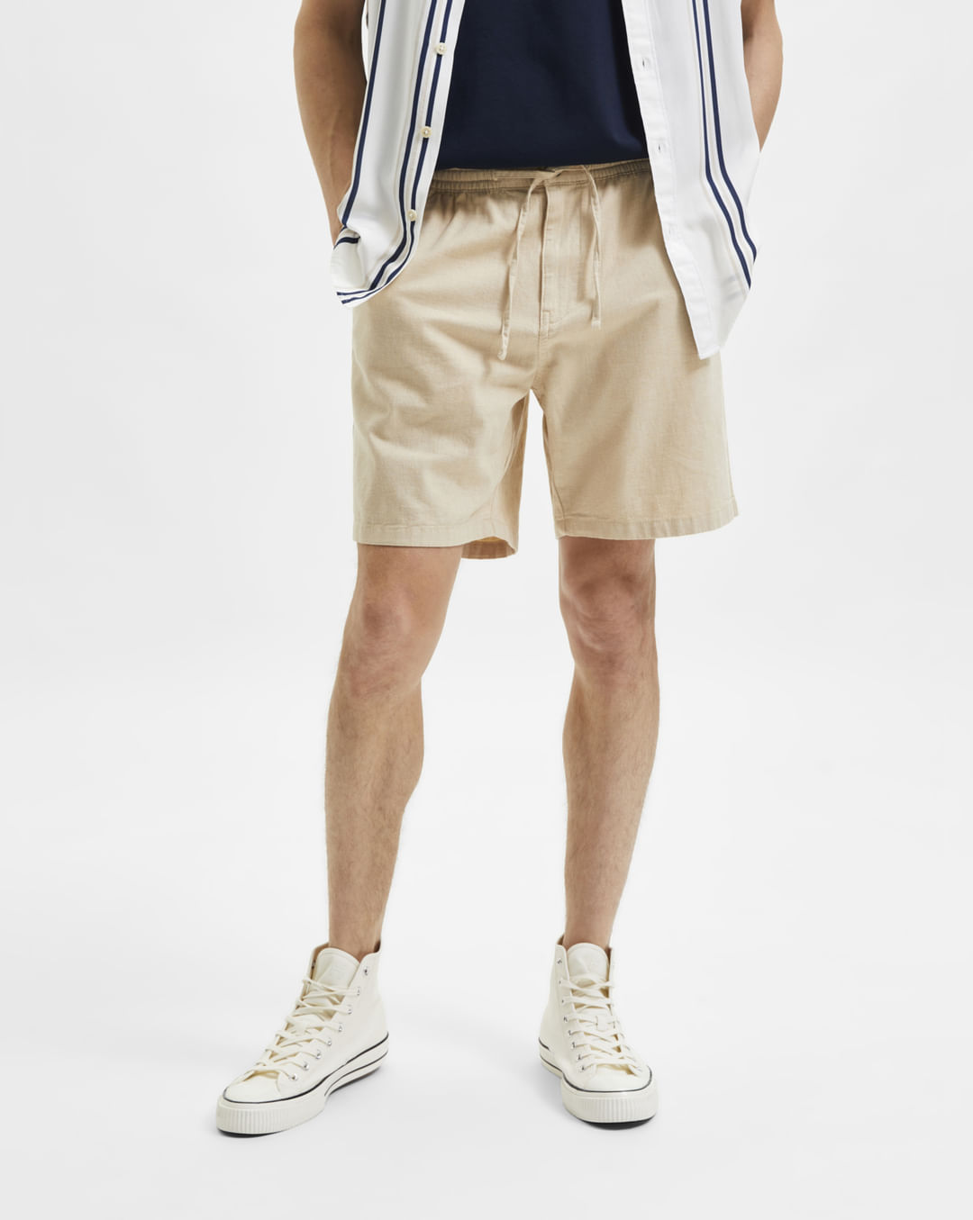 conspiracy Parameters cold Buy Beige Shorts for Men at SELECTED HOMME | 194291901
