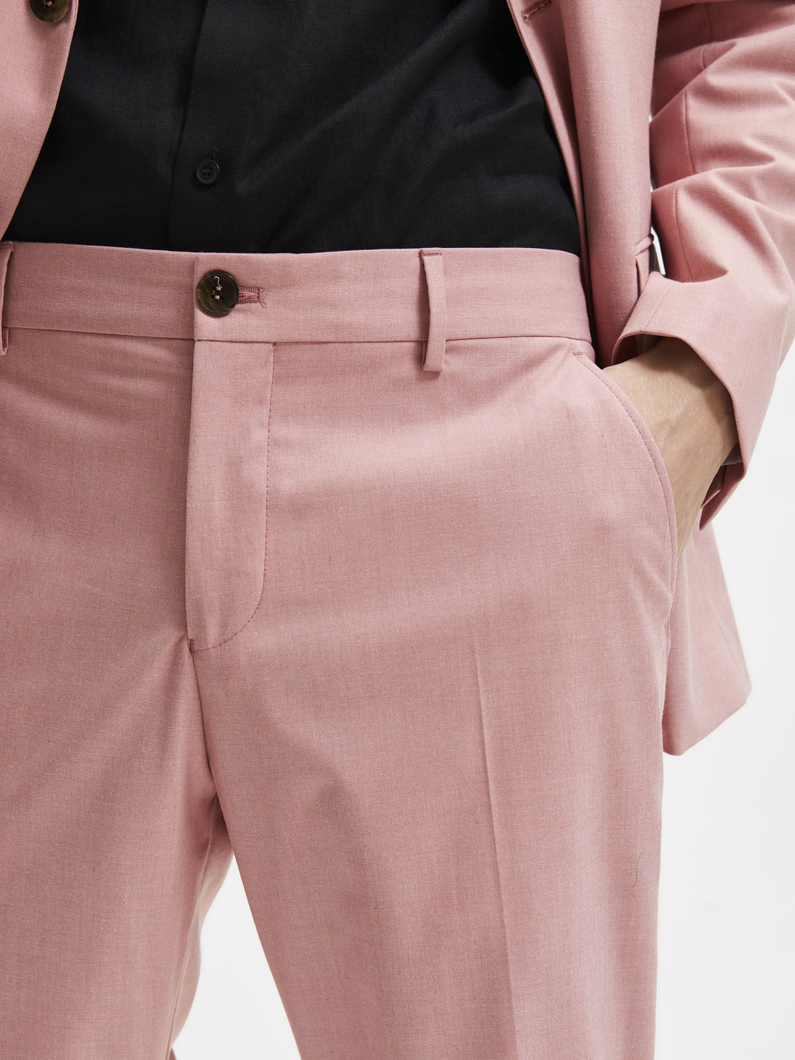 Harlequin Rose Pink Trousers  Libby London