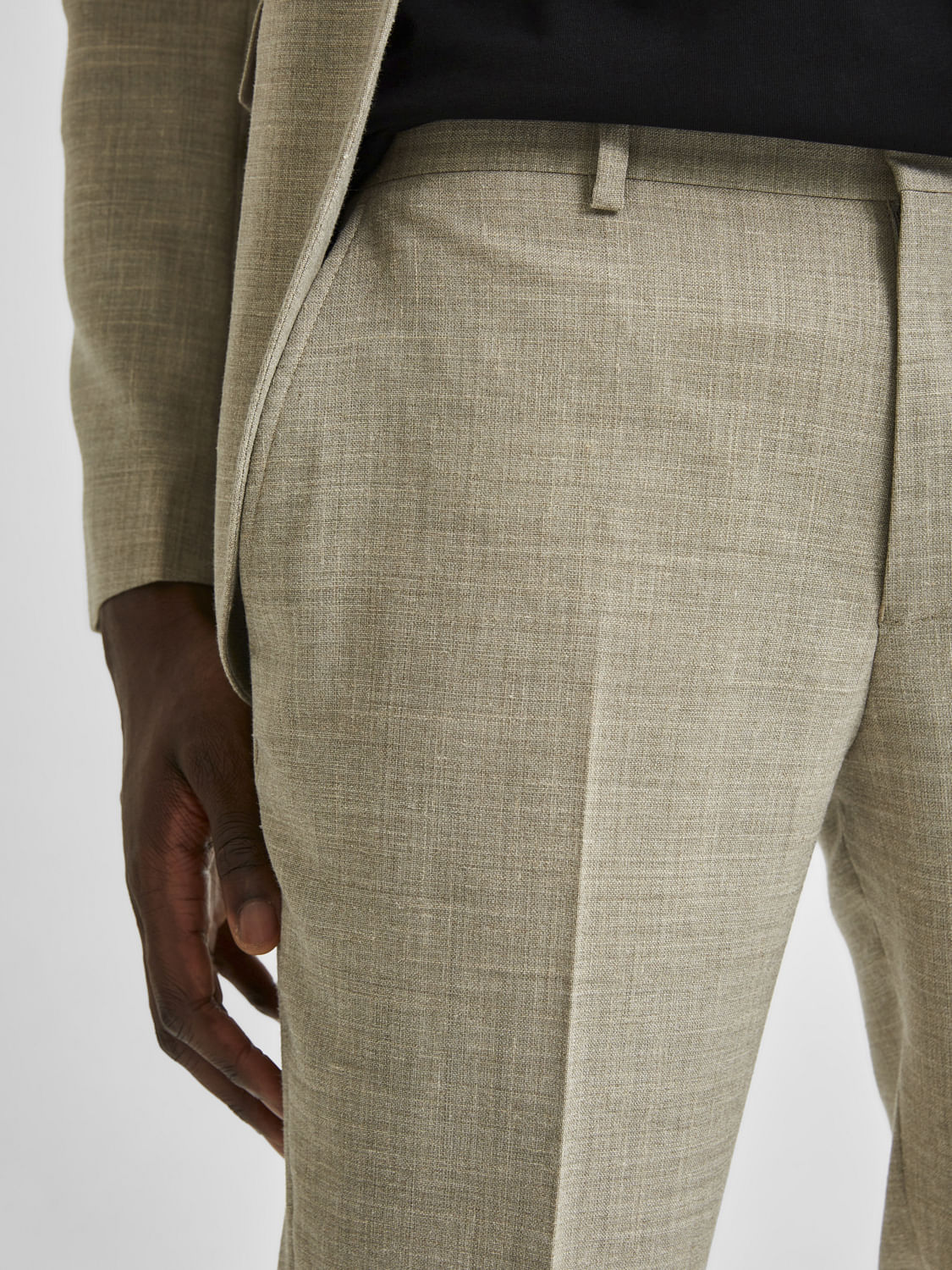 Buy SELECTED HOMME Argan Oil Slim Fit Trousers for Mens Online  Tata CLiQ