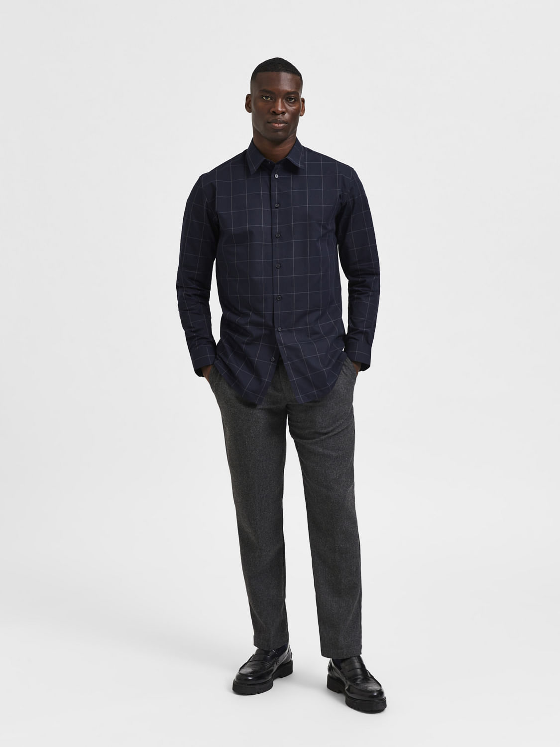 100% Cotton Sky Blue SLIM FIT Full Sleeve Formal Mens Plain Shirt