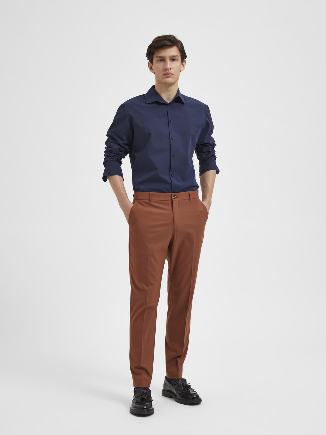 Spot Stock]High Quality Suit Pants of Man, Autumn and Winter Man's Solid  Color Skinny Casual Suit Trousers, 28-40 Waistline 100kg Chubby Plus Size -  Walmart.com