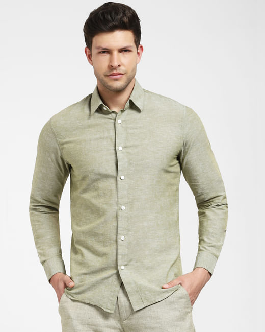 Buy Green Full Sleeves Shirt for Men at Selected Homme | 291420905