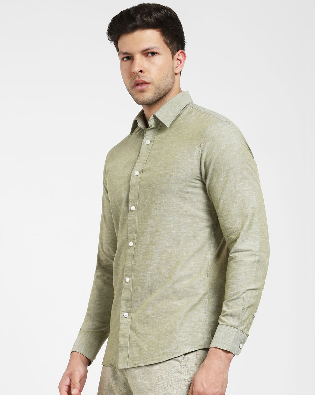 Buy Green Full Sleeves Shirt for Men at Selected Homme | 291420905