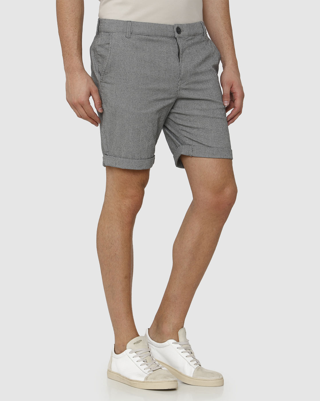 striped chino shorts