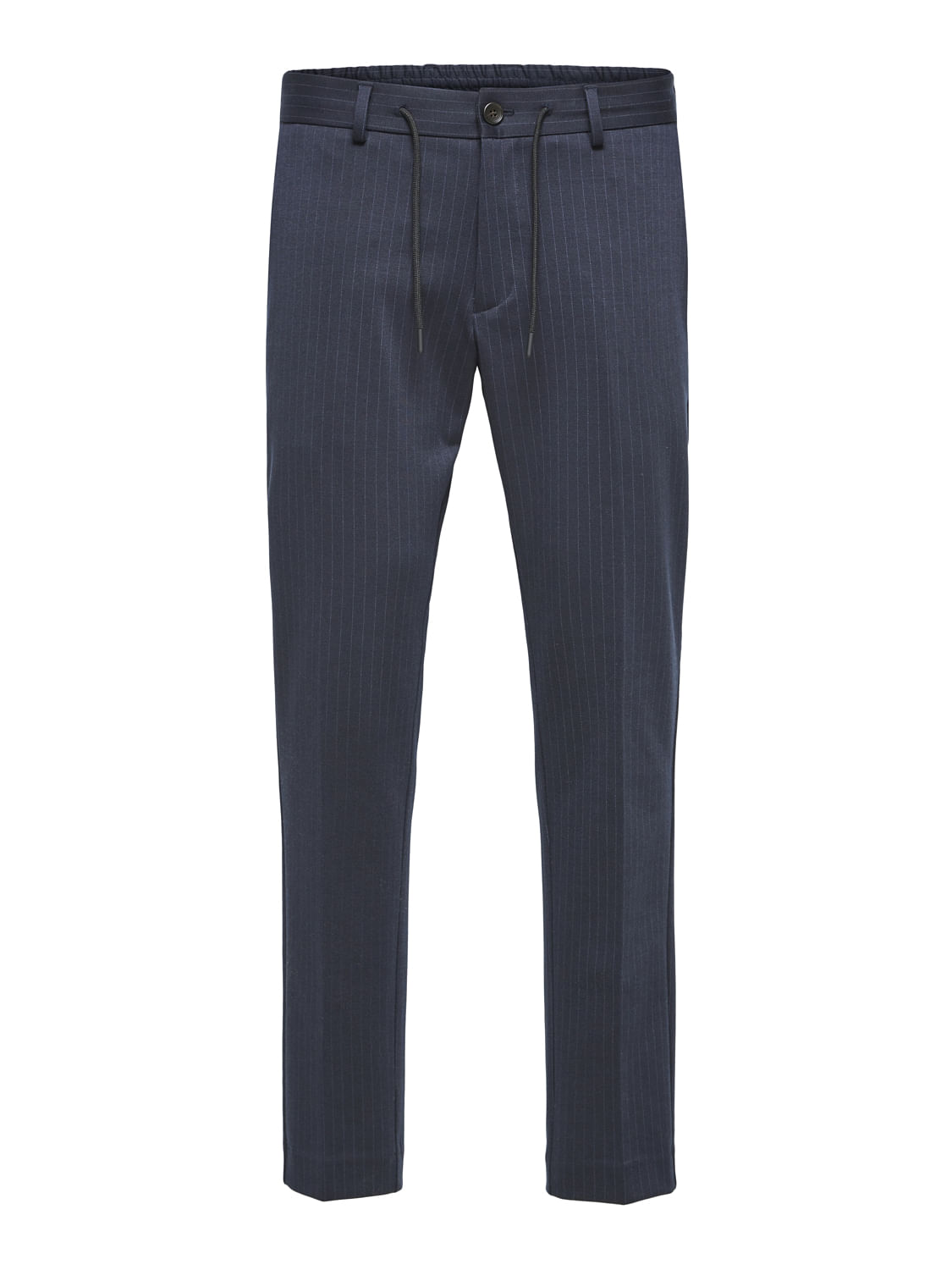 Buy Allen Solly Blue Slim Fit Striped Trousers for Mens Online  Tata CLiQ