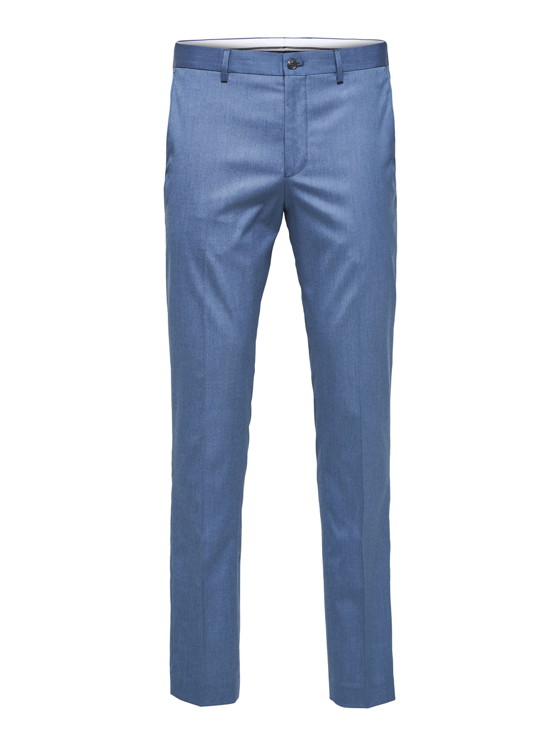 Textured Formal Trousers In Light Blue Phoenix Fit Mentor