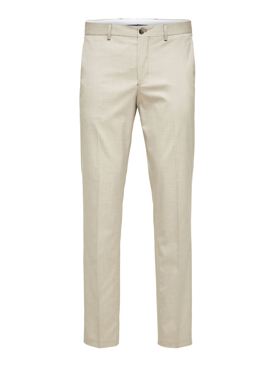 Buy Men Khaki Slim Fit Solid Casual Trousers Online - 786111 | Allen Solly
