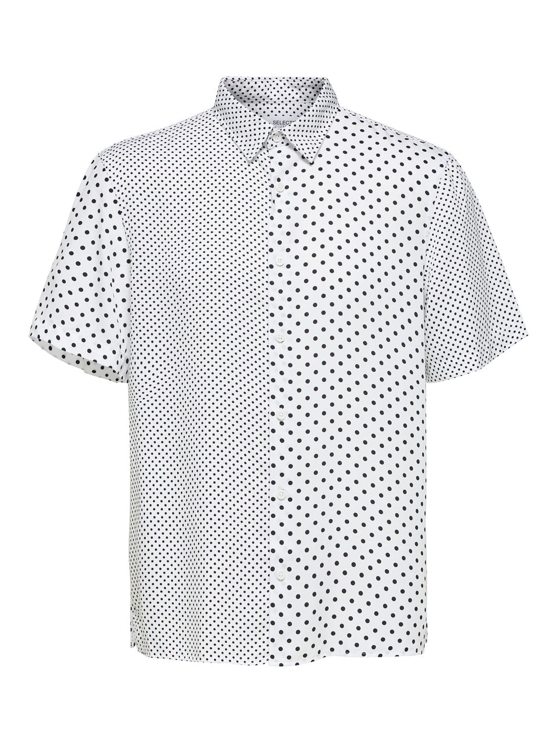 Buy White Dotted Half Sleeves Shirt for Men Online at SELECTED 