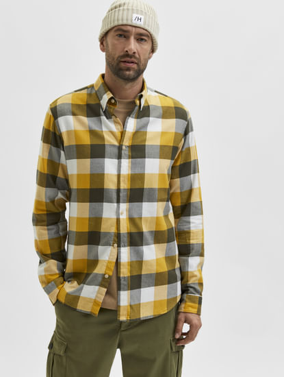 Multi-Coloured Flannel Checked Full Sleeves Shirt