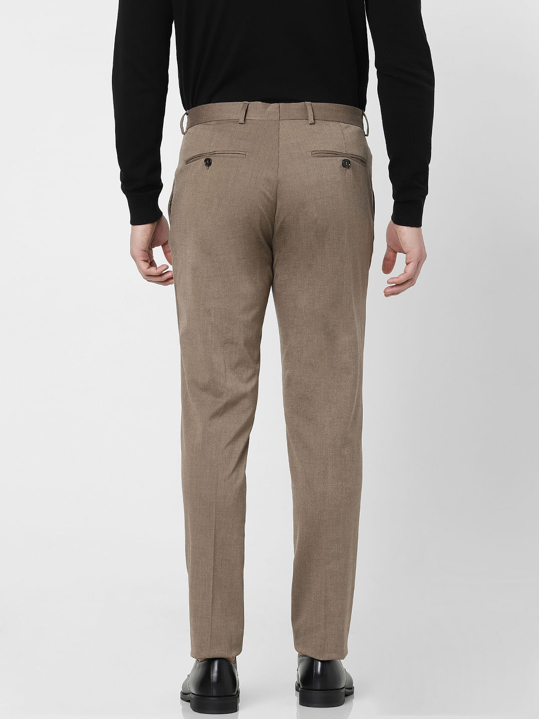 John Lewis Linen Regular Fit Suit Trousers Walnut at John Lewis  Partners