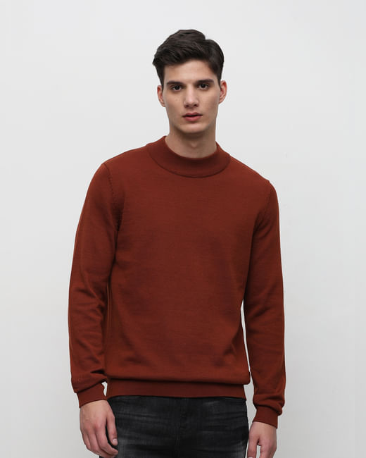 Brown Knitted Pullover