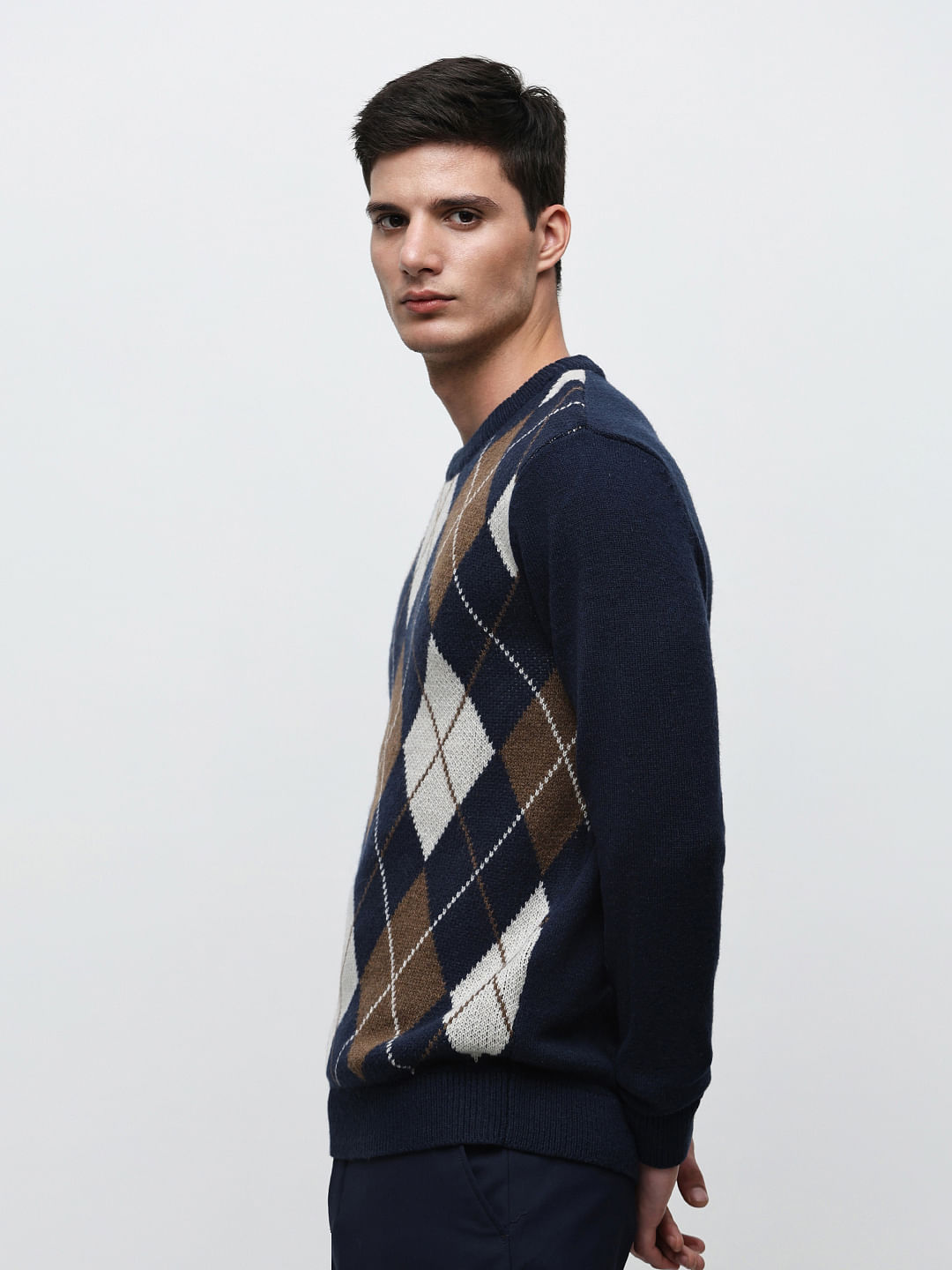 Argyle pullover online sweater