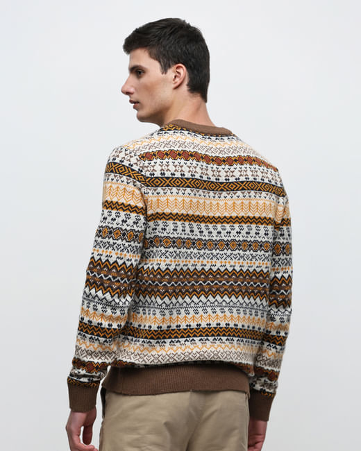 Buy Brown FAIR ISLE Pullover for Men Online at SELECTED HOMME | 122003001