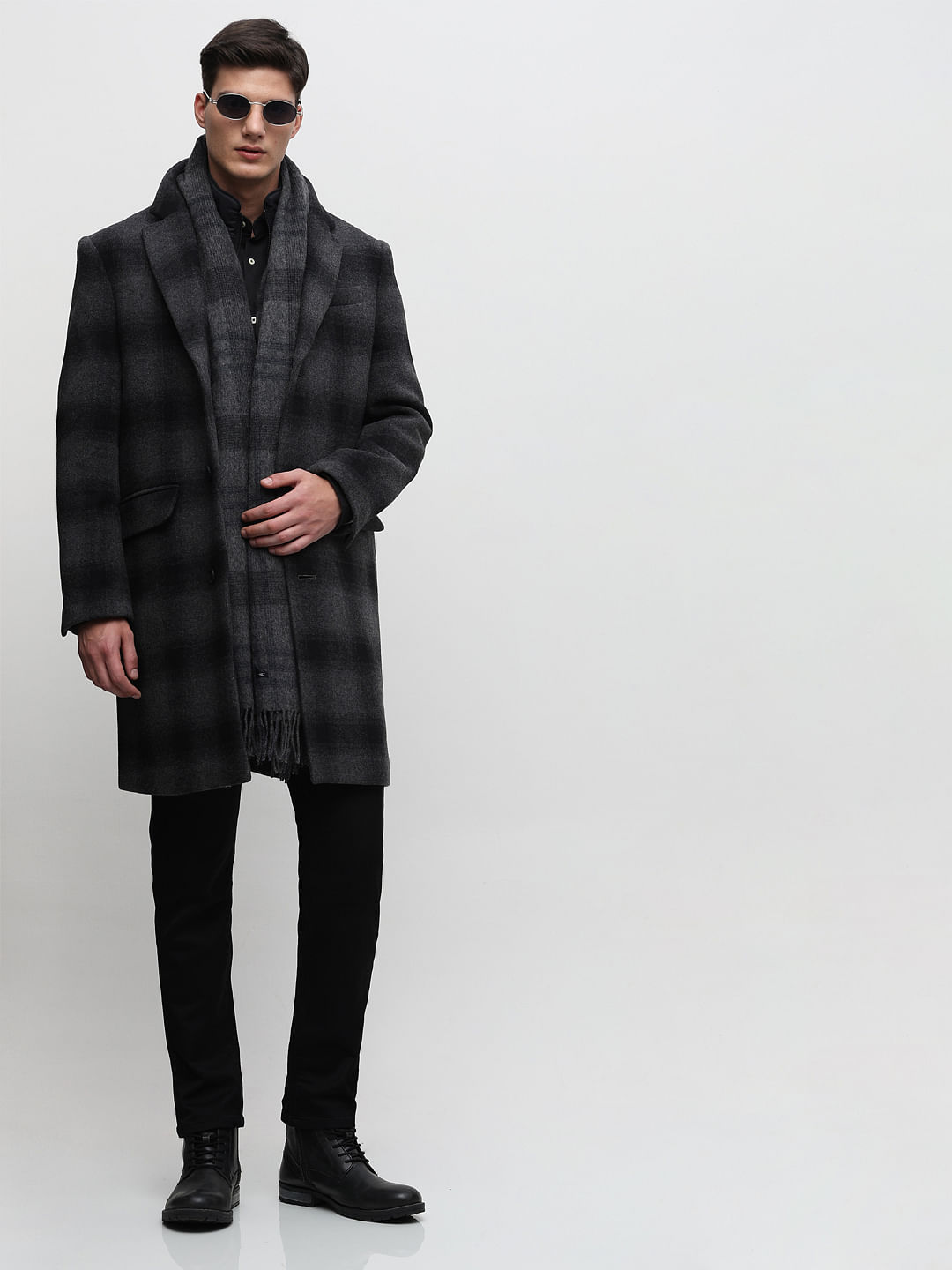 Dark grey outlet mens coat