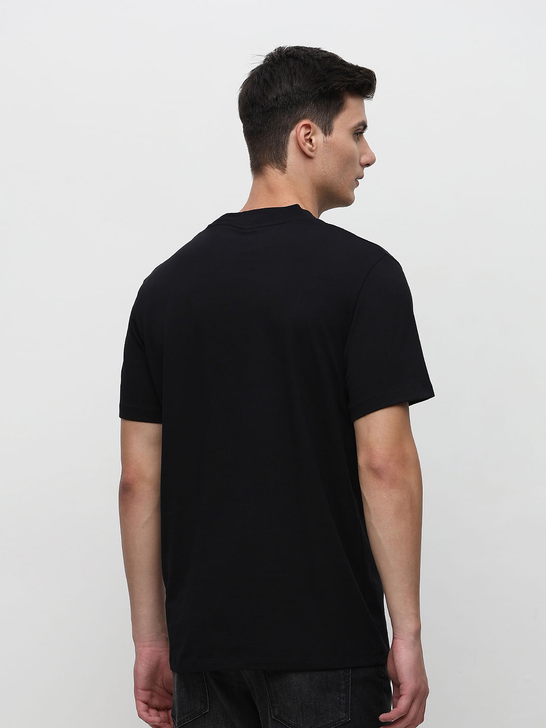 Black crew clearance neck undershirt