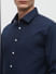 Blue Dobby Formal Full Sleeves Shirt