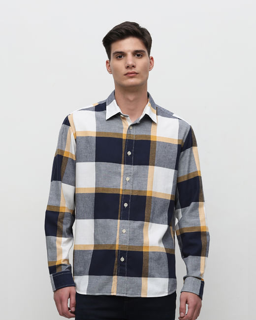 Beige Flannel Full Sleeve Shirt