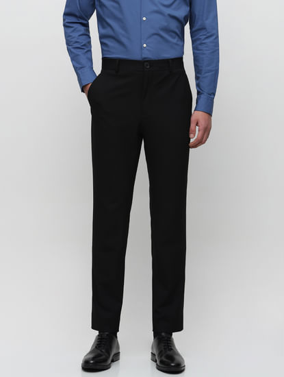 Tailored Black Slim Pants for Men – Cutton Garments