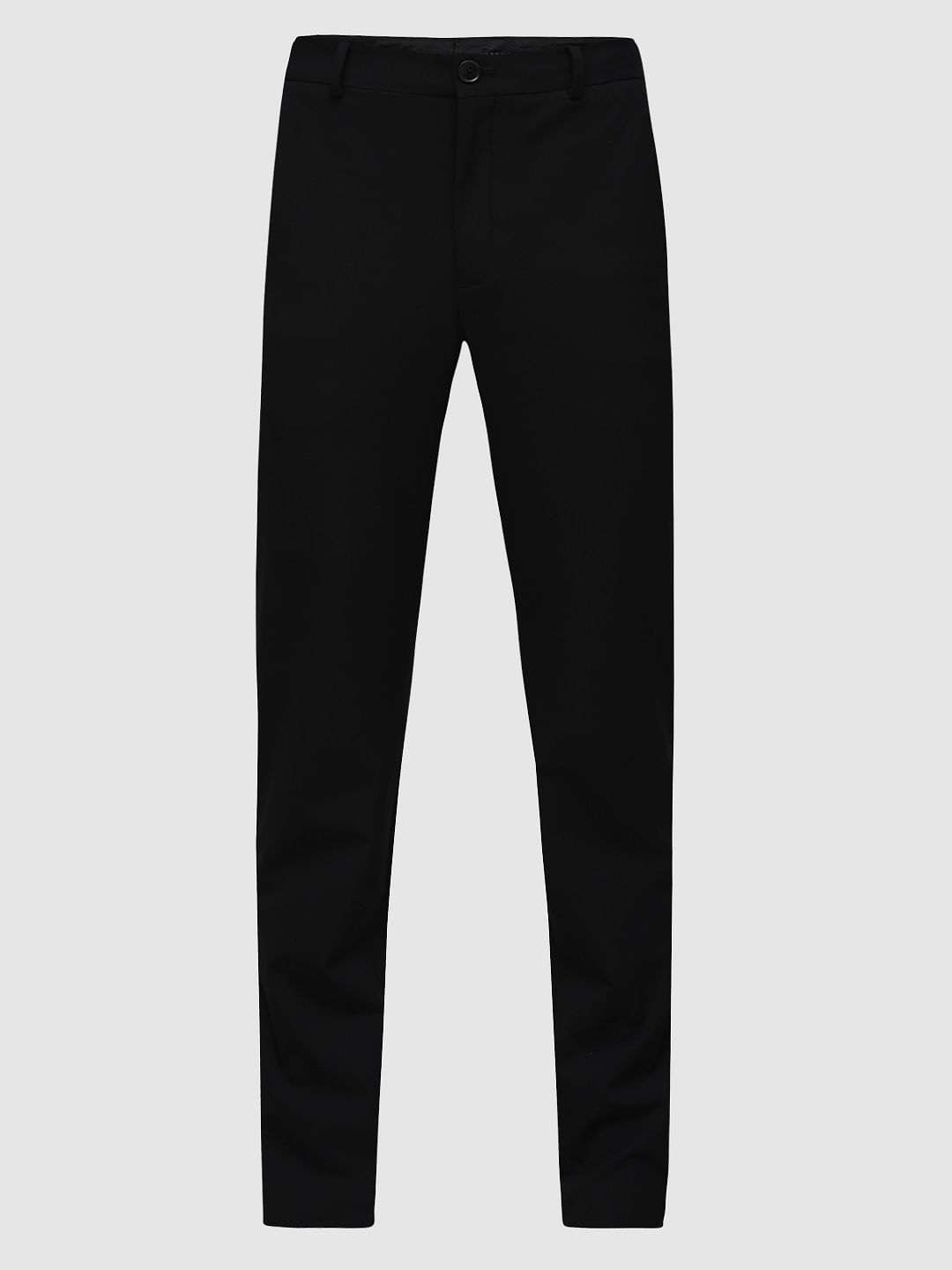 Buy COVER STORY Black Tailored Trousers with Belt (Set of 2) online