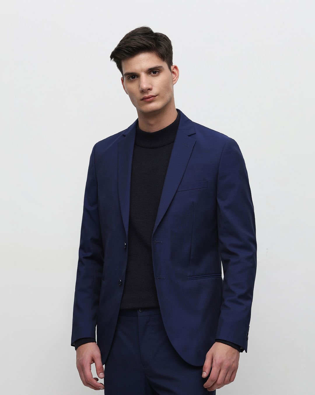 Buy Royal Blue Slim Fit Suit-Set Blazer for Men Online at SELECTED HOMME