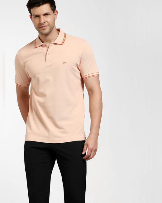 Orange Organic Cotton Polo T-shirt