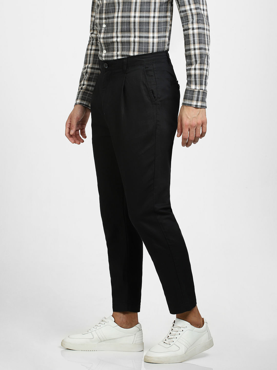Buy ANY DAY SOLID BLACK TROUSERS for Women Online in India