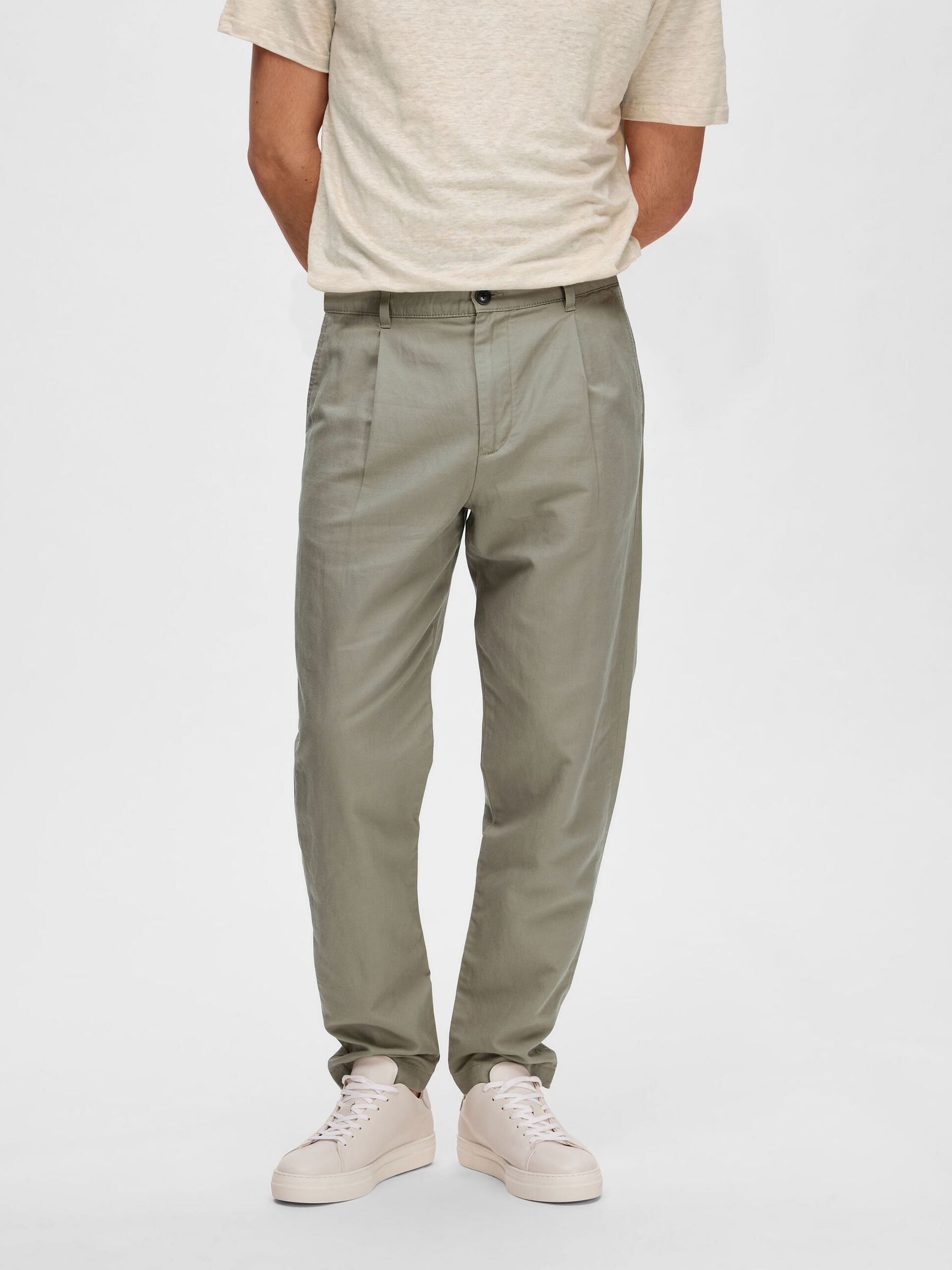 Buy Arrow Sports Men Light Khaki Mid Rise Flat Front Casual Trousers   NNNOWcom