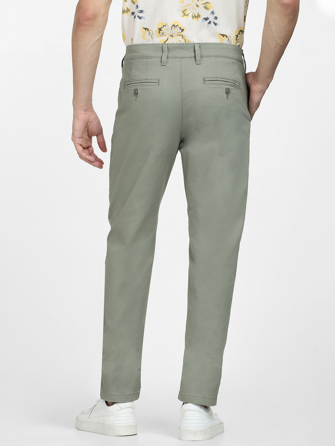 Shop Charlie Chino Pant - Army Green Online | 3 Wise Men NZ