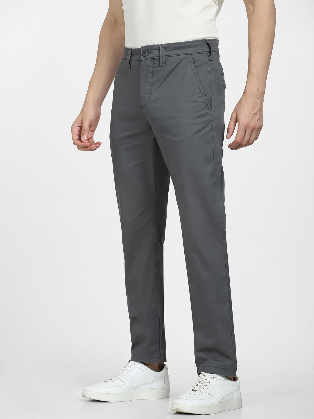 Plaid&Plain Men's Skinny Stretchy Khaki Pants Colored Pants Slim Fit Slacks  Tape | eBay