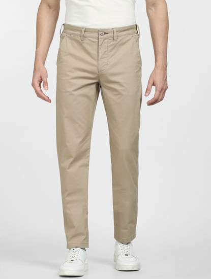 Buy Light Green Mid Rise Linen Pants for Men Online at Selected Homme