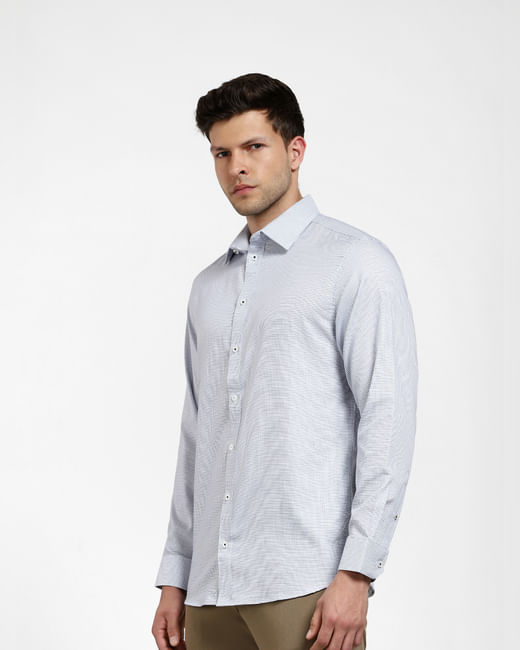 White Check Full Sleeves Shirt