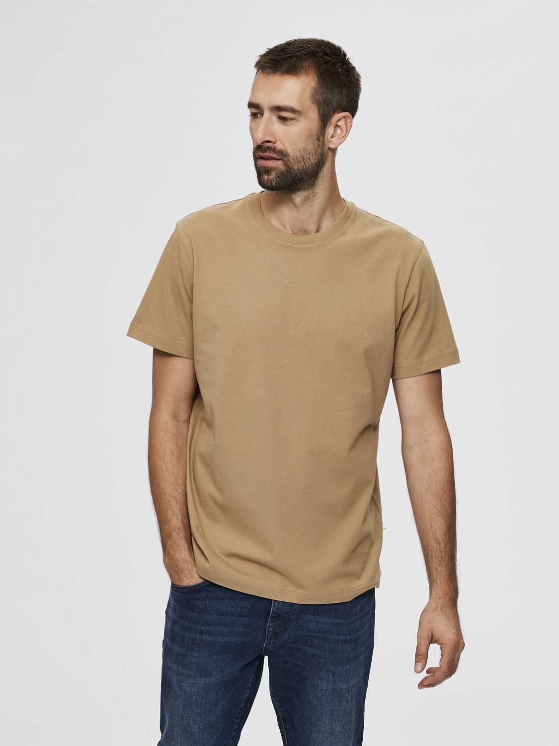 Beige t 2024 shirt mens