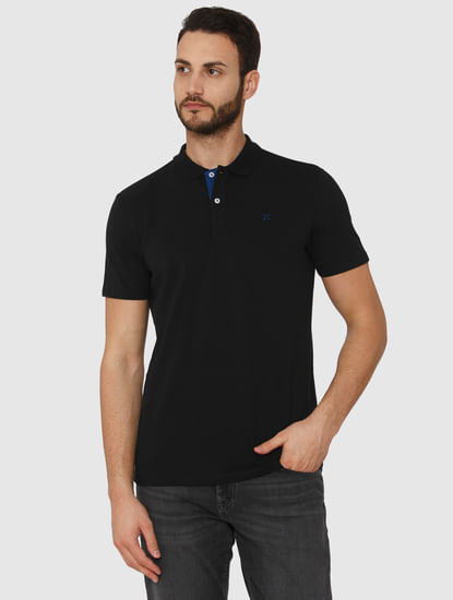 Black Polo Neck T-Shirt