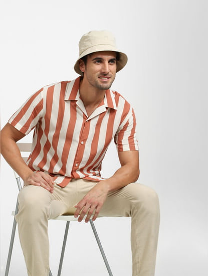 Red Striped Organic Cotton Shirt