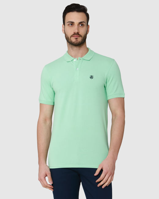 Green Polo Neck T-Shirt