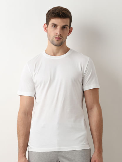 Buy White T-Shirts for Men, White Printed T-Shirt, plain white t