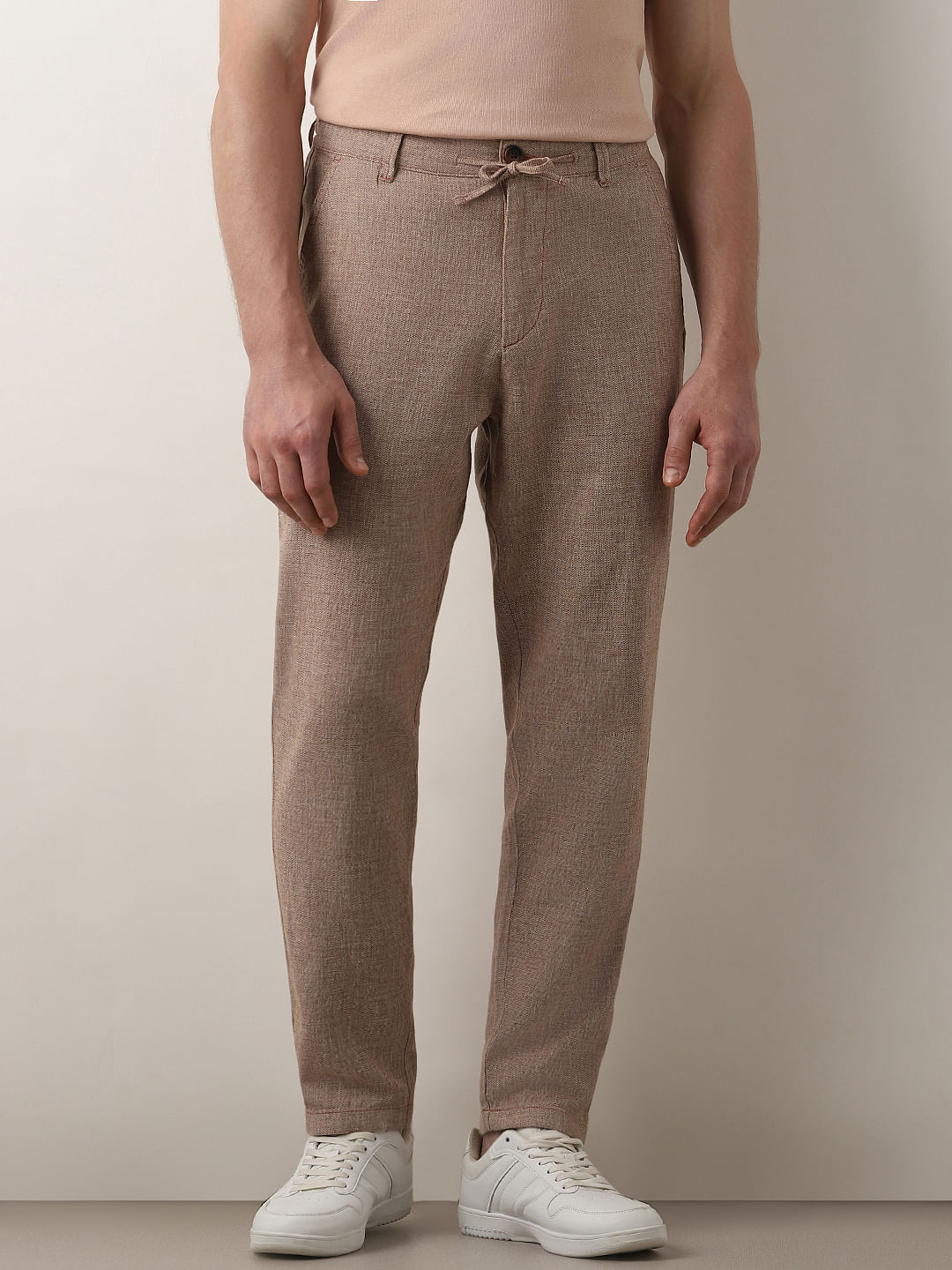 Buy Brown Town Slim Fit Chino Trouser Online for Men | Minus One
